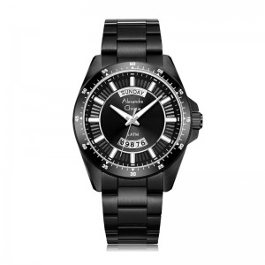 Alexandre Christie AC 6678 Full Black Steel MEBIPBA